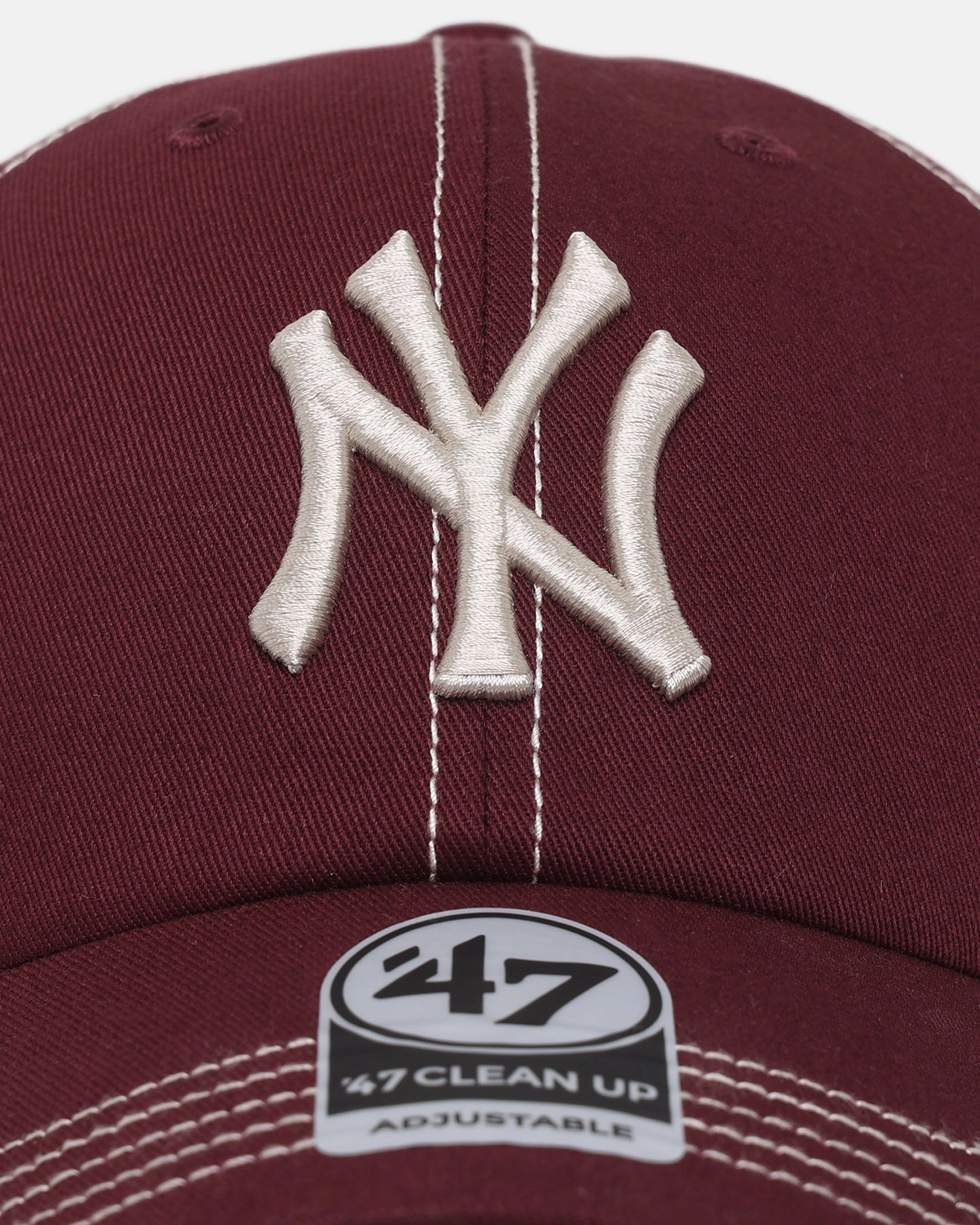 47 Brand New York Yankees 47 Clean Up Strapback Dark Maroon