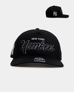 47 Brand New York Yankees 'Black Dome Script' 47 Hitch Snapback Black