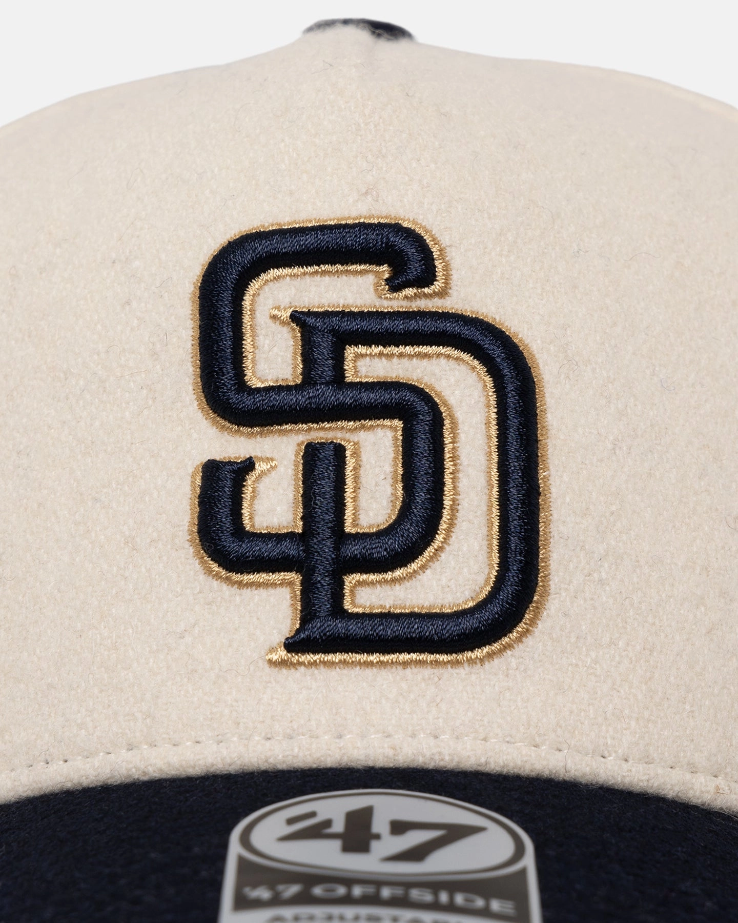 47 Brand San Diego Padres 'Wooly Offside DT' Sure Shot Snapback Natural/Navy