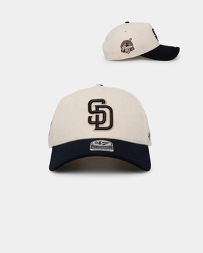47 Brand San Diego Padres 'Wooly Offside DT' Sure Shot Snapback Natural/Navy