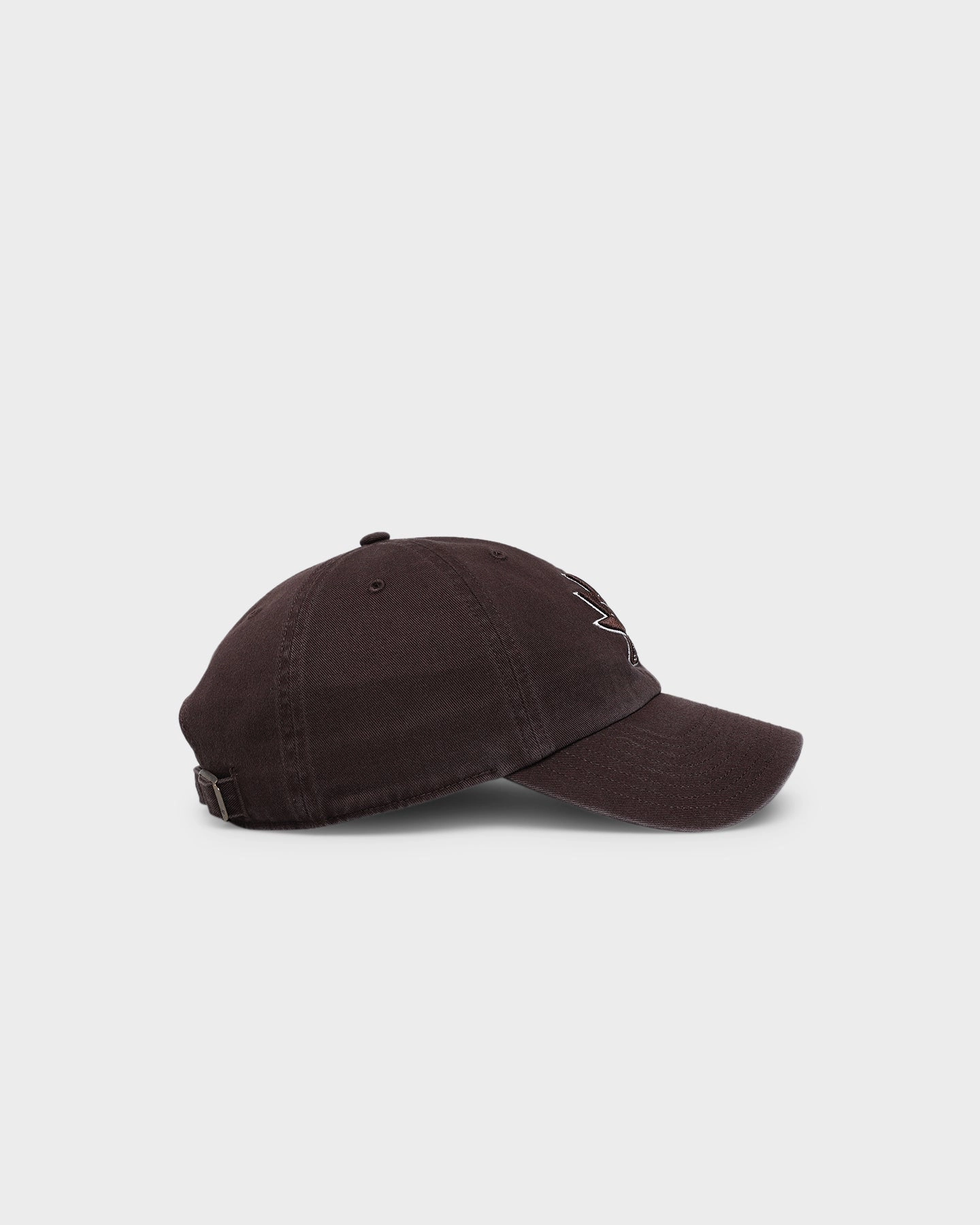 47 Brand San Jose Sharks Clean Up Strapback Brown