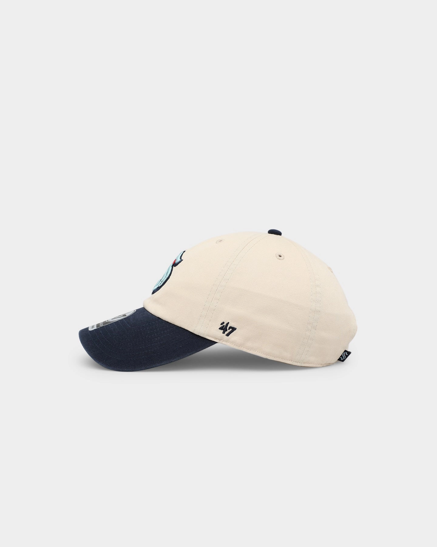 47 Brand Seattle Kraken Two Tone 47 Clean Up Strapback Natural