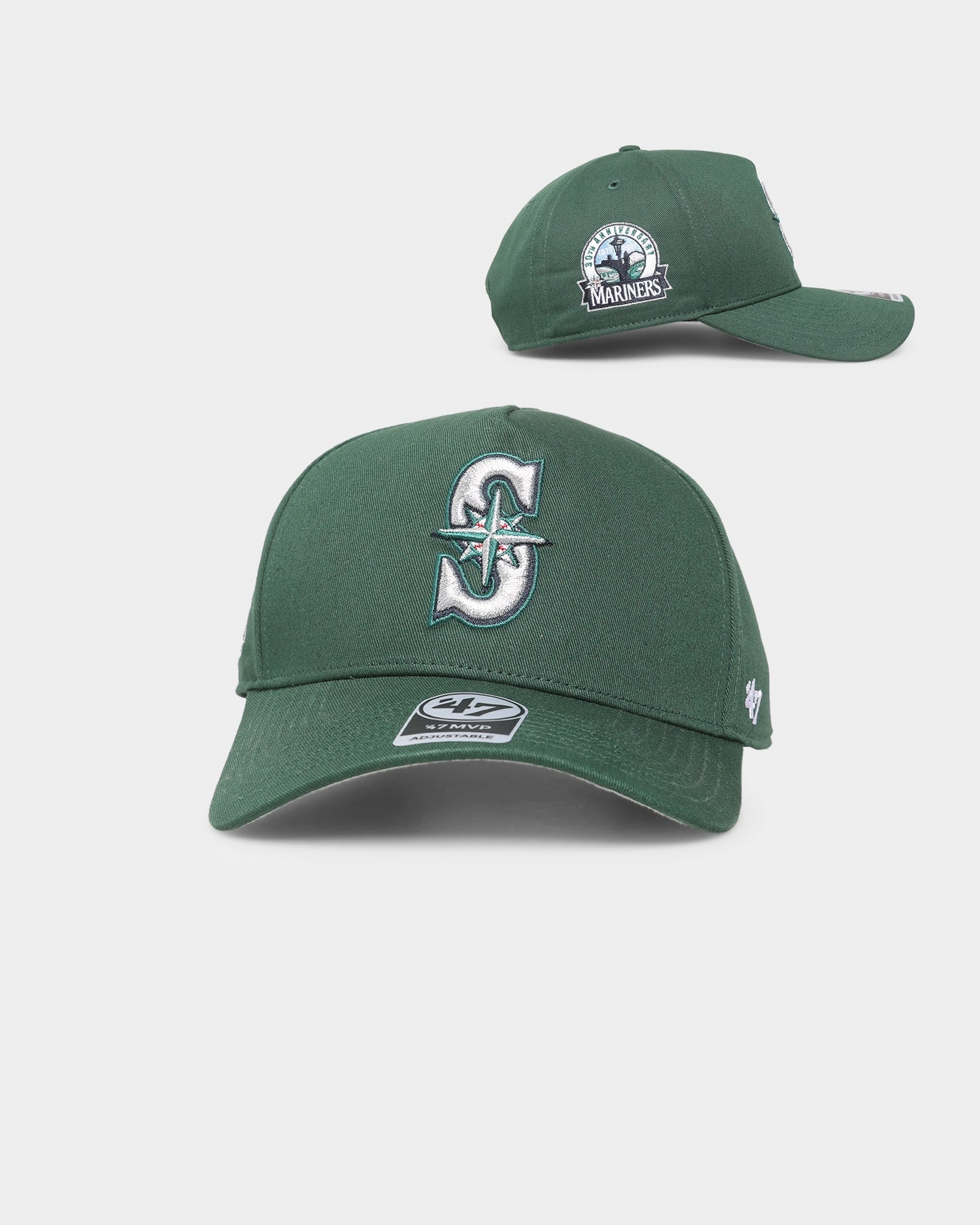 47 Brand Seattle Mariners Sure Shot MVP DT Snapback Dark Green/Red