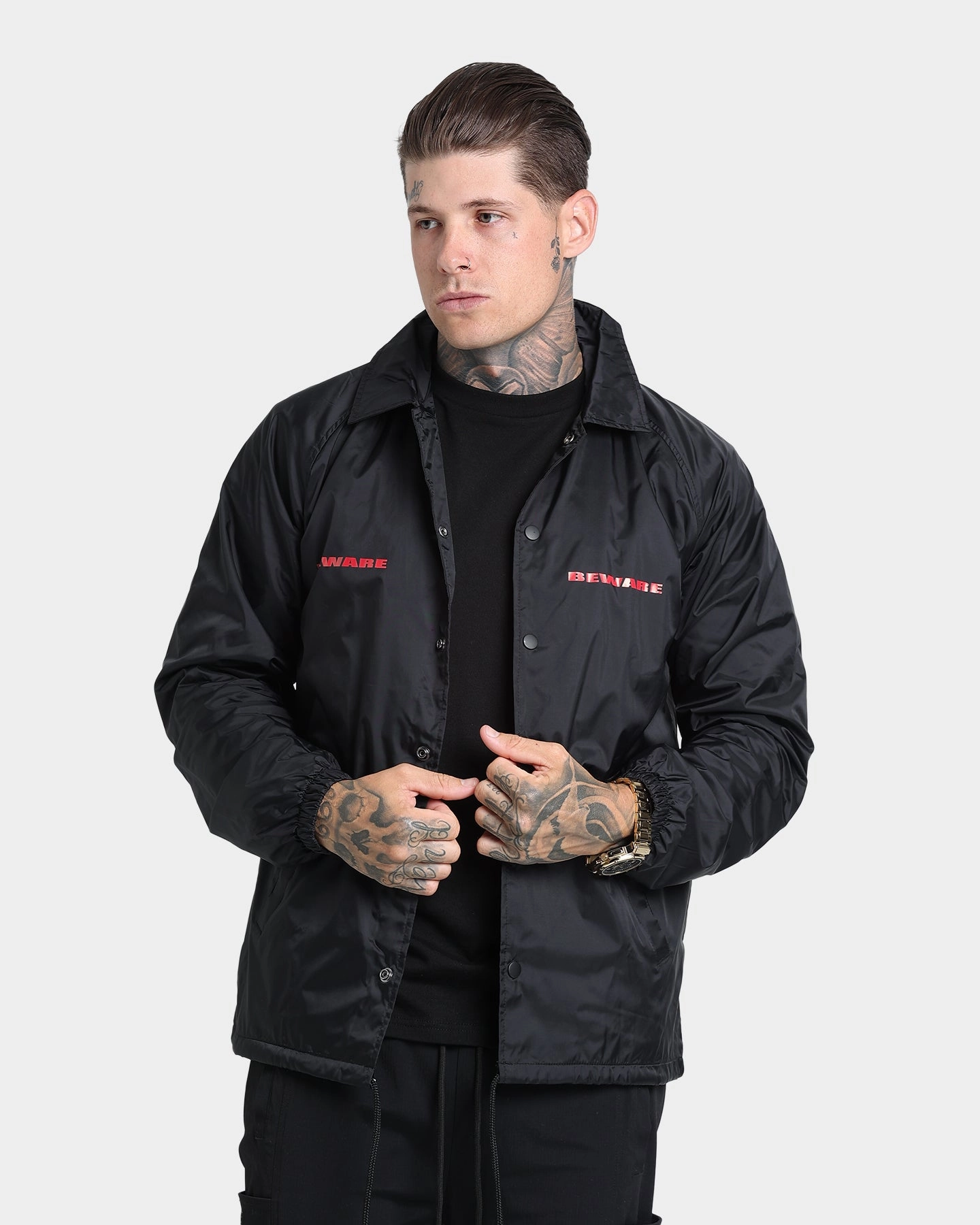 4HUNNID Beware of the Dog Jacket Black