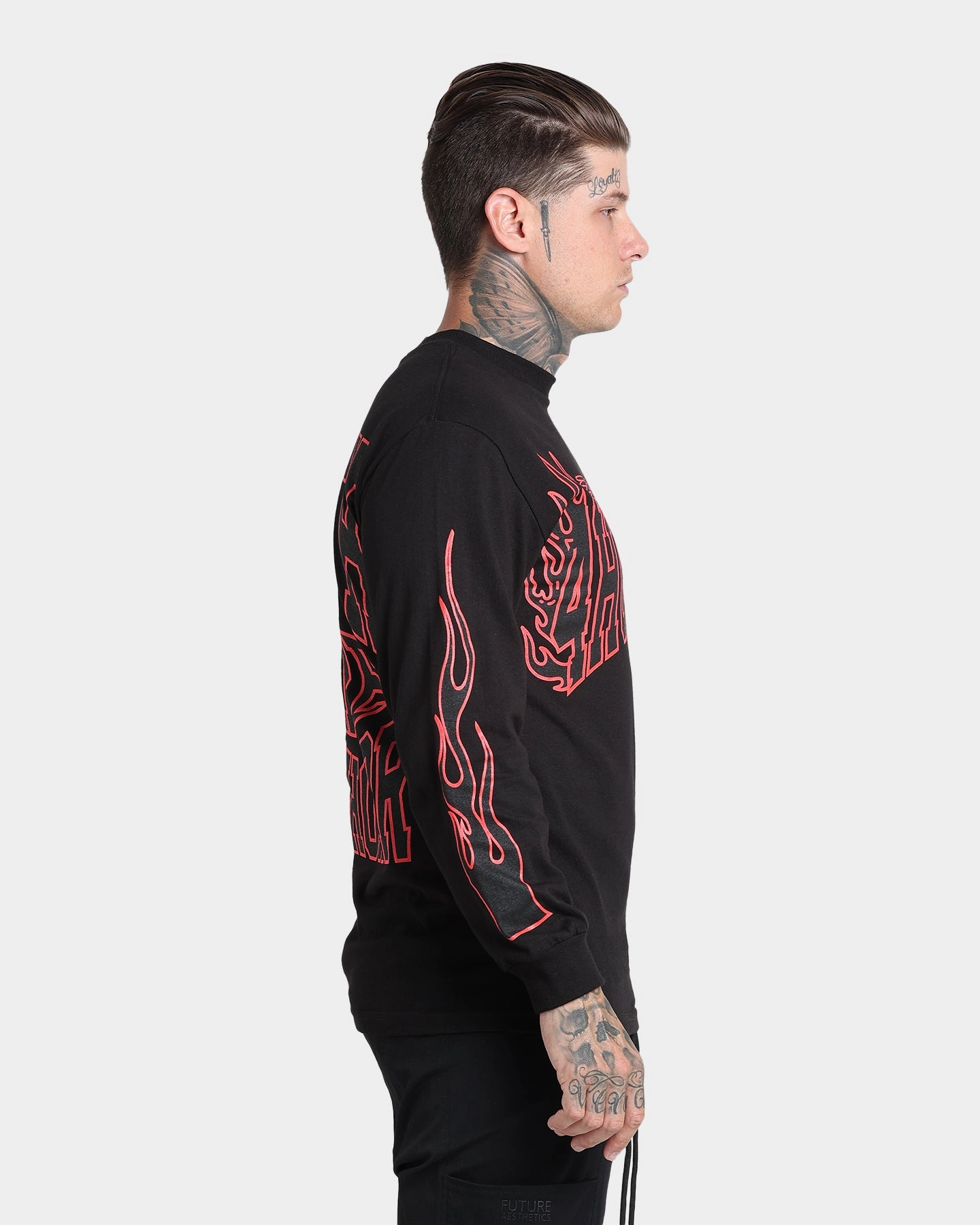 4HUNNID Death Before Dishonor Long Sleeve T-Shirt Black
