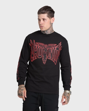 4HUNNID Death Before Dishonor Long Sleeve T-Shirt Black
