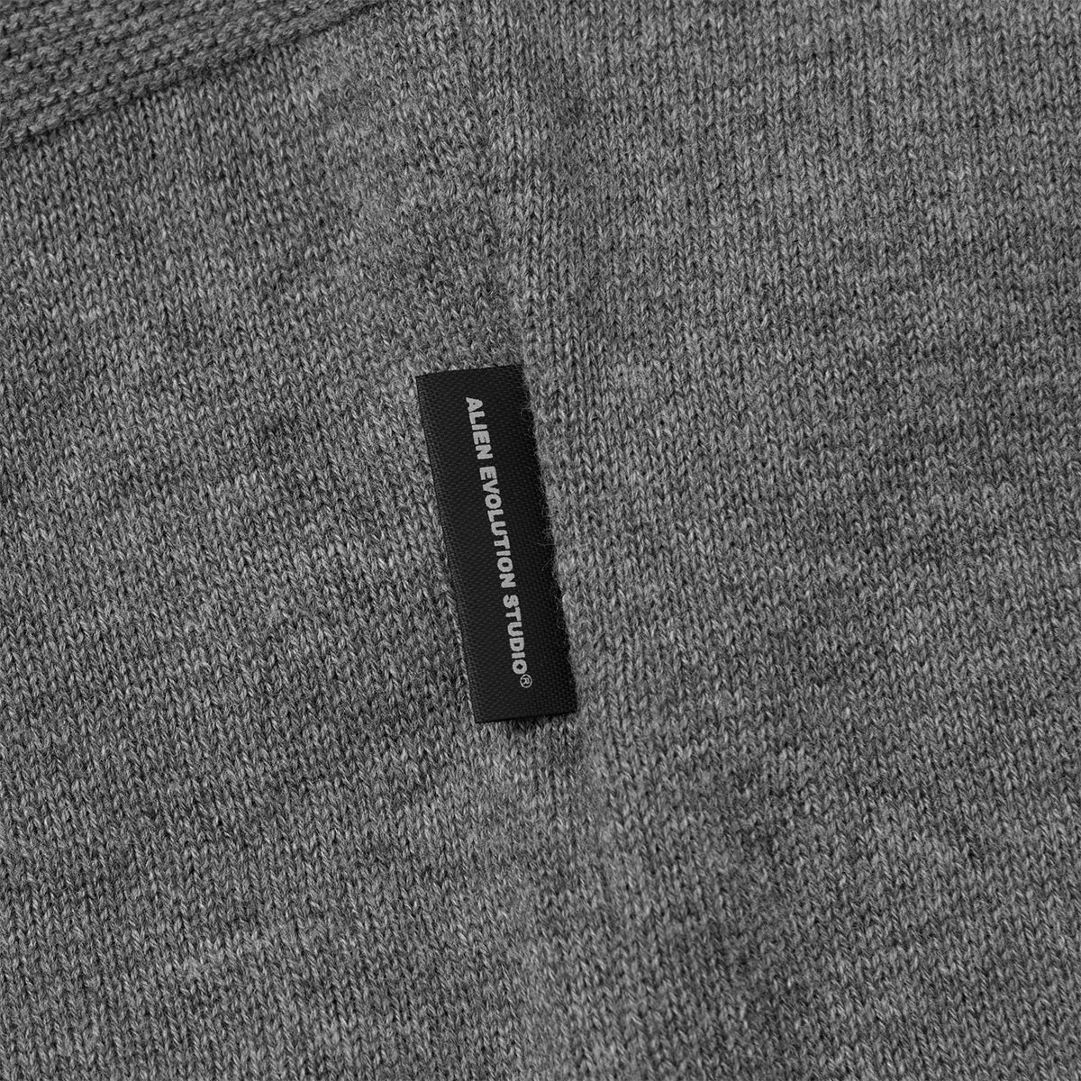   AES G.A.T-01K Checkerboard Knit Polo Shirt 'Grey'