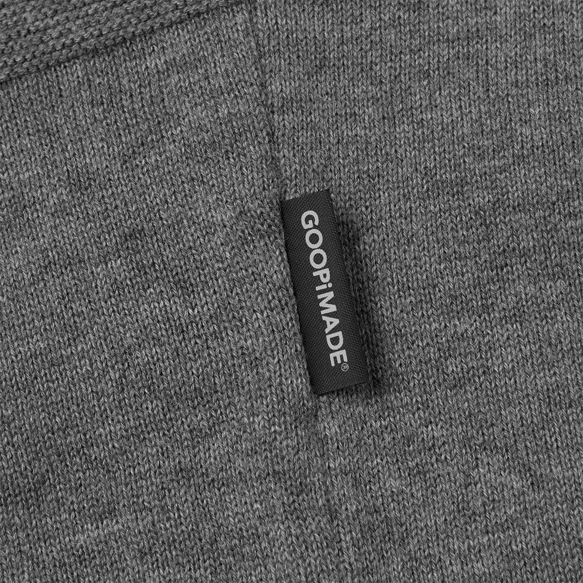  AES G.A.T-01K Checkerboard Knit Polo Shirt 'Grey'