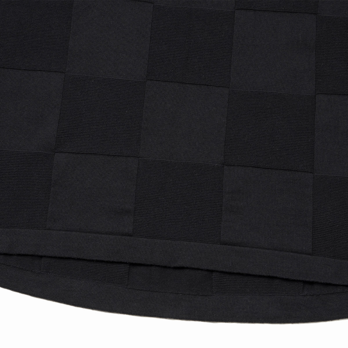   AES G.A.T-01K Checkerboard Knit Polo Shirt 'Shadow'