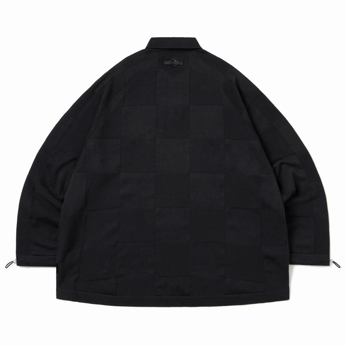   AES G.A.T-01K Checkerboard Knit Polo Shirt 'Shadow'
