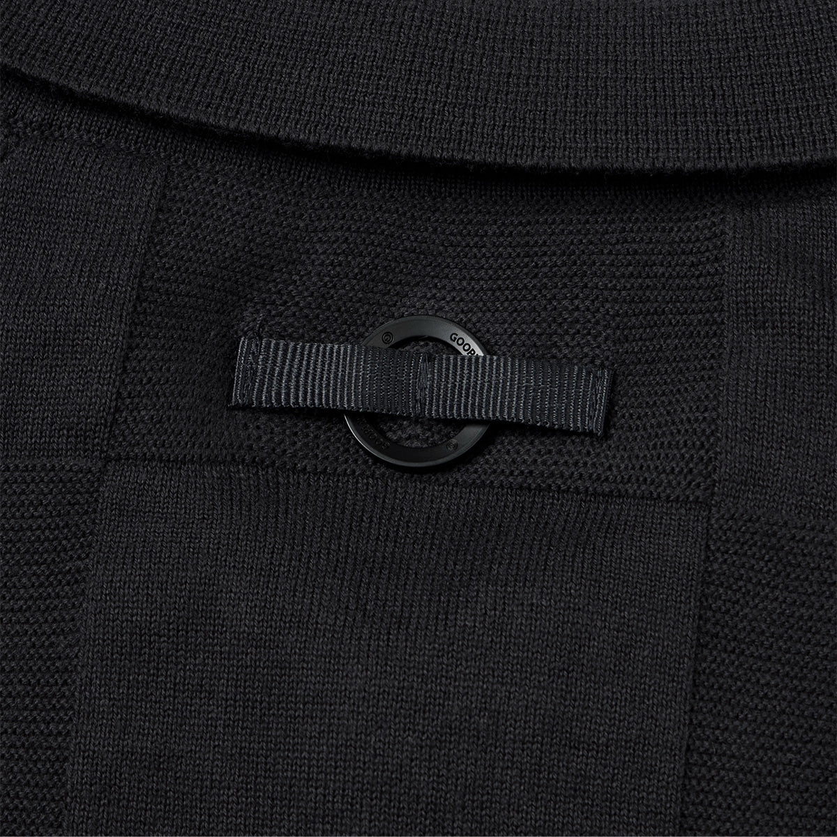   AES G.A.T-01K Checkerboard Knit Polo Shirt 'Shadow'