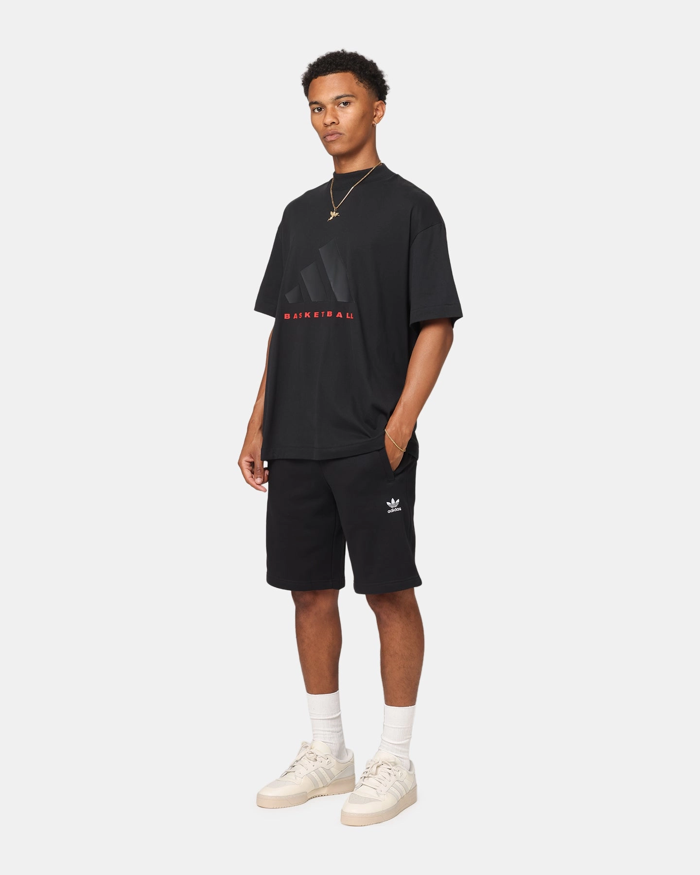 Adidas One Jersey Basketball T-Shirt Black/Red