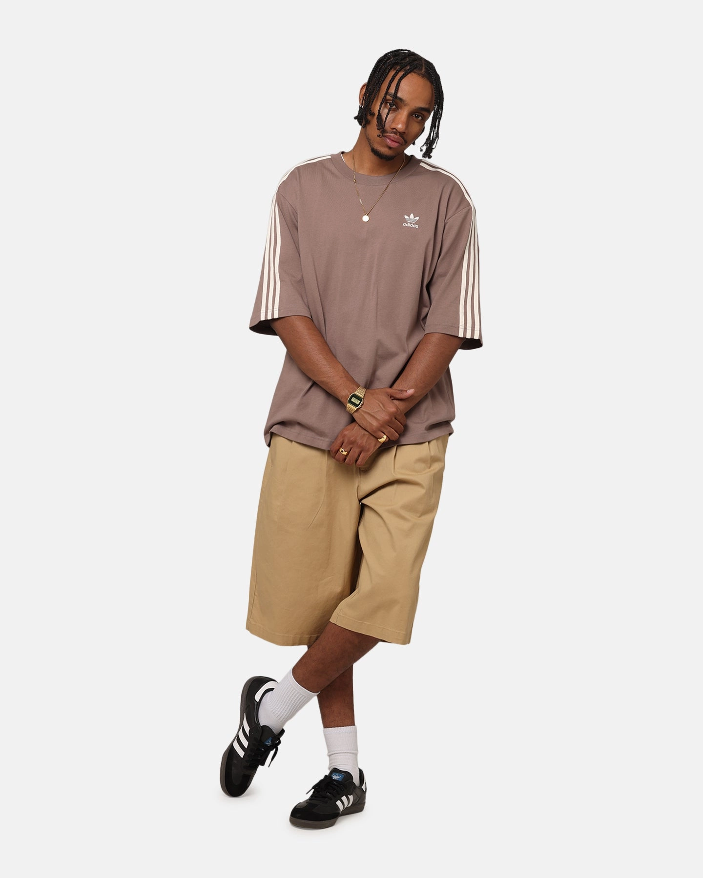 Adidas Oversized T-Shirt Brown