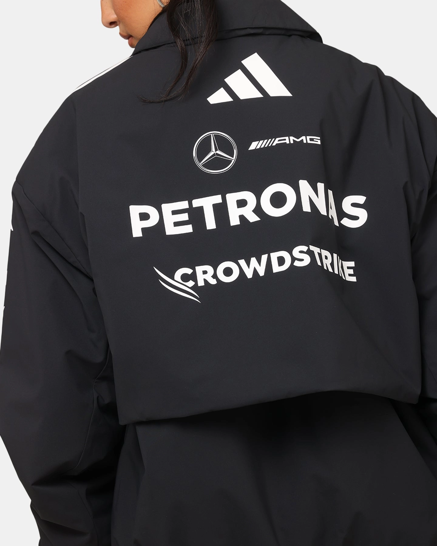 adidas x Mercedes-AMG PETRONAS Formula One F1 2025 Team Jacket Black/White