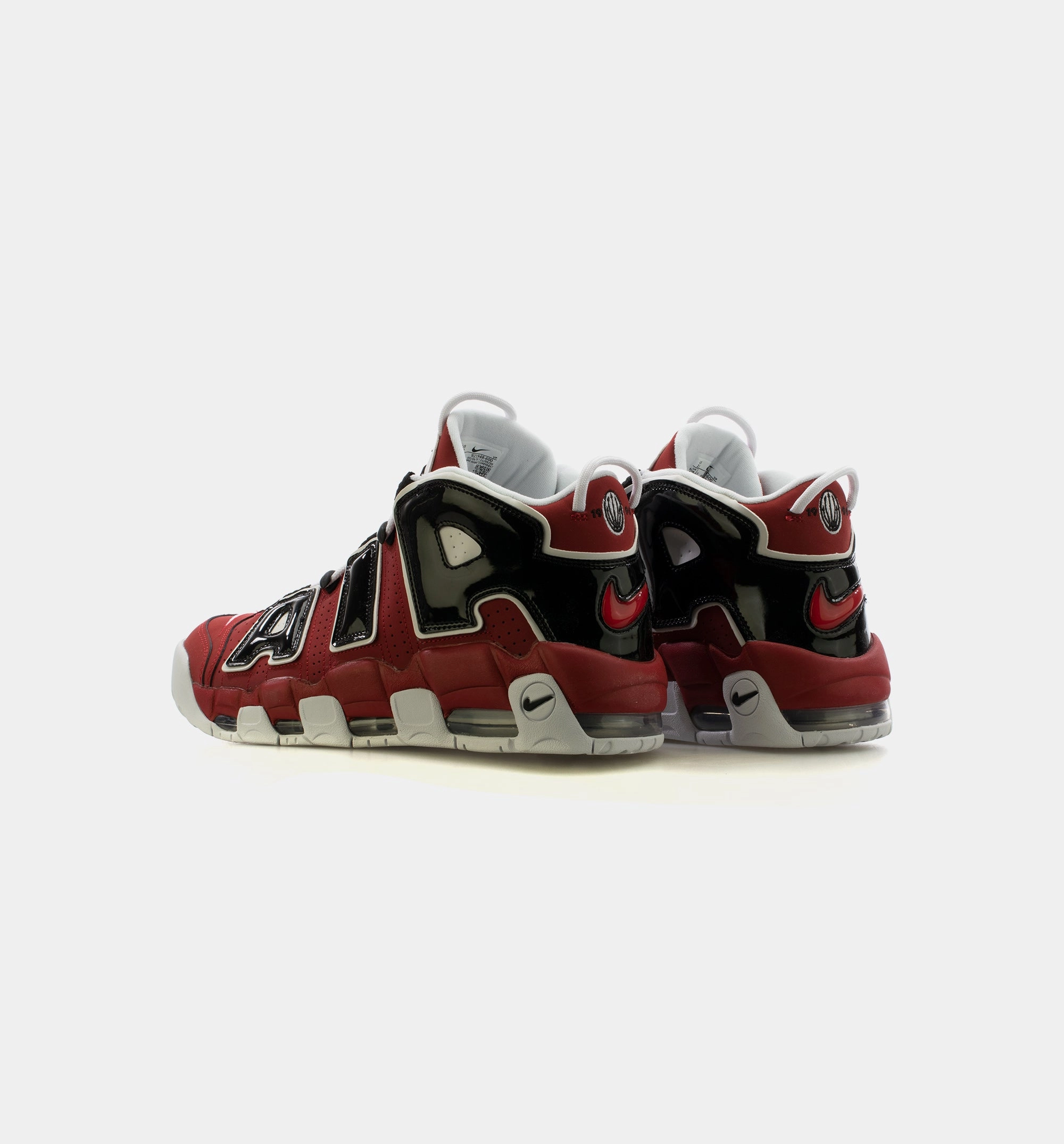 Air More Uptempo Bulls Mens Lifestyle Shoe - Red/Black