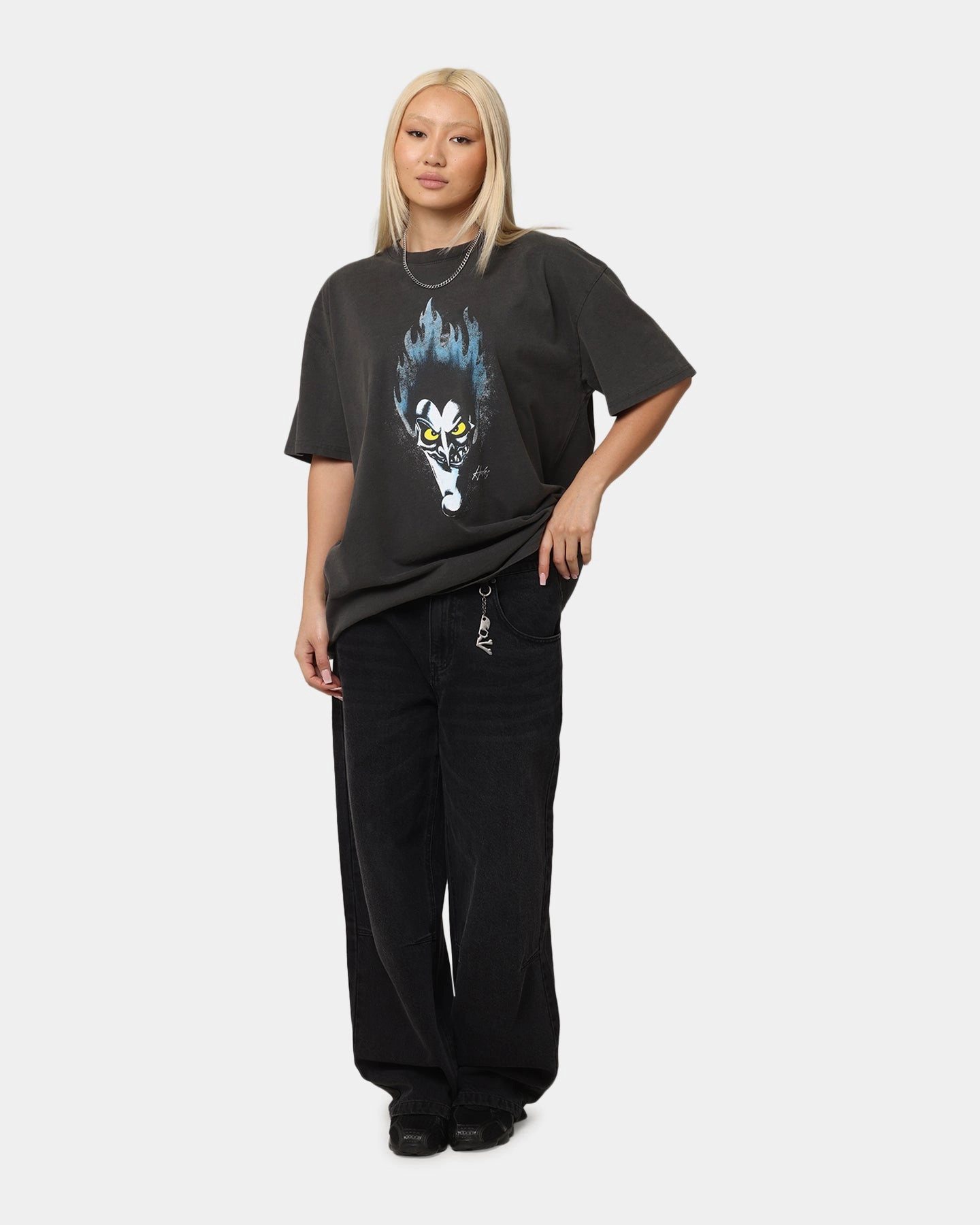 American Thrift Disney Hercules Hades Heavyweight T-Shirt Black Wash