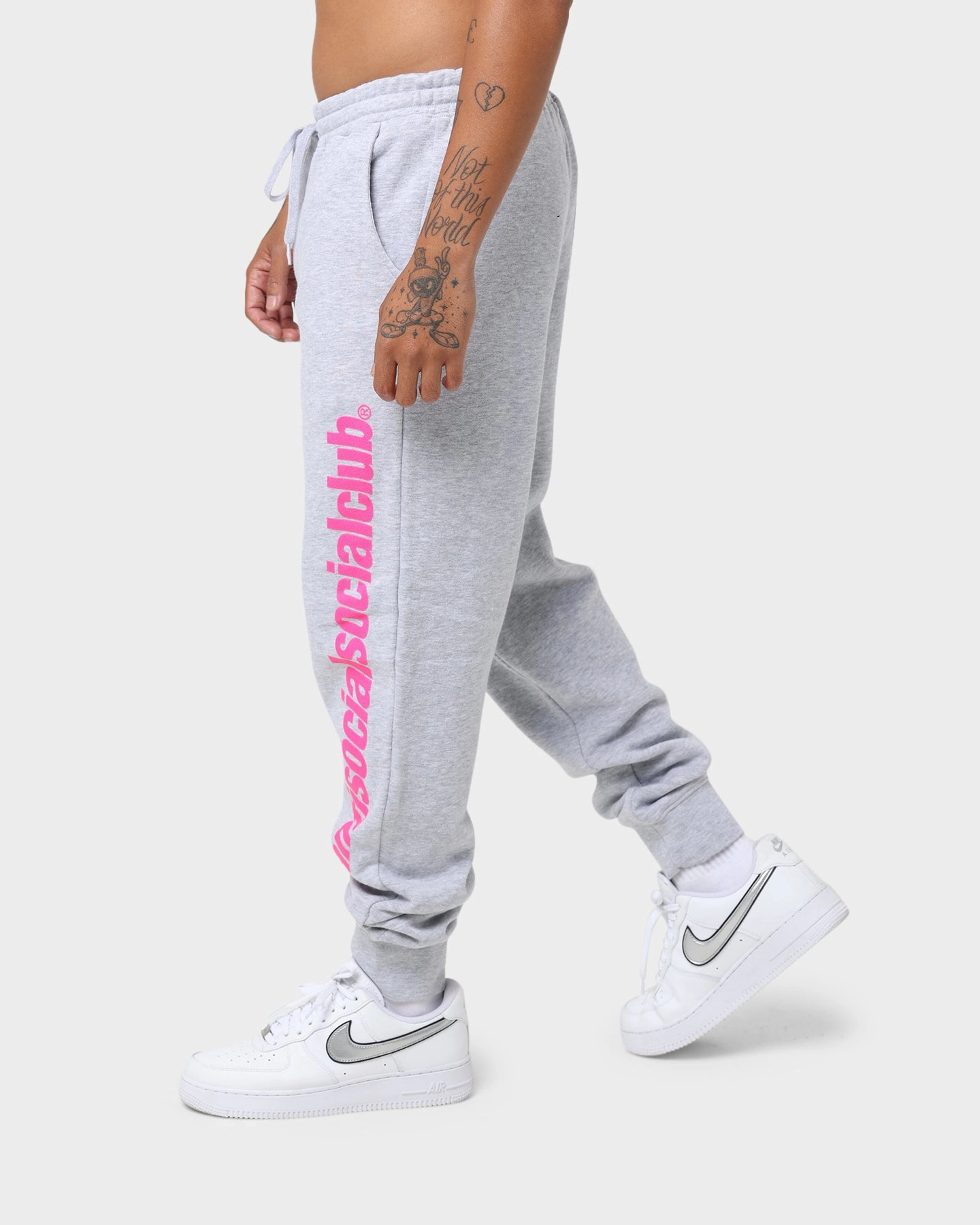 Anti Social Social Club Official Sweat Pants Grey