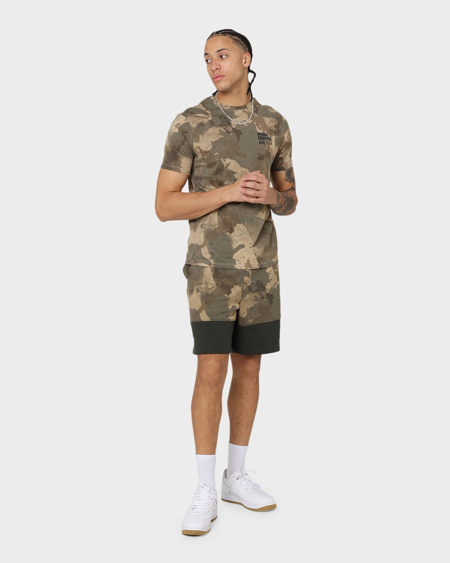 Armani Exchange Camo T-Shirt Desert Camou Ao