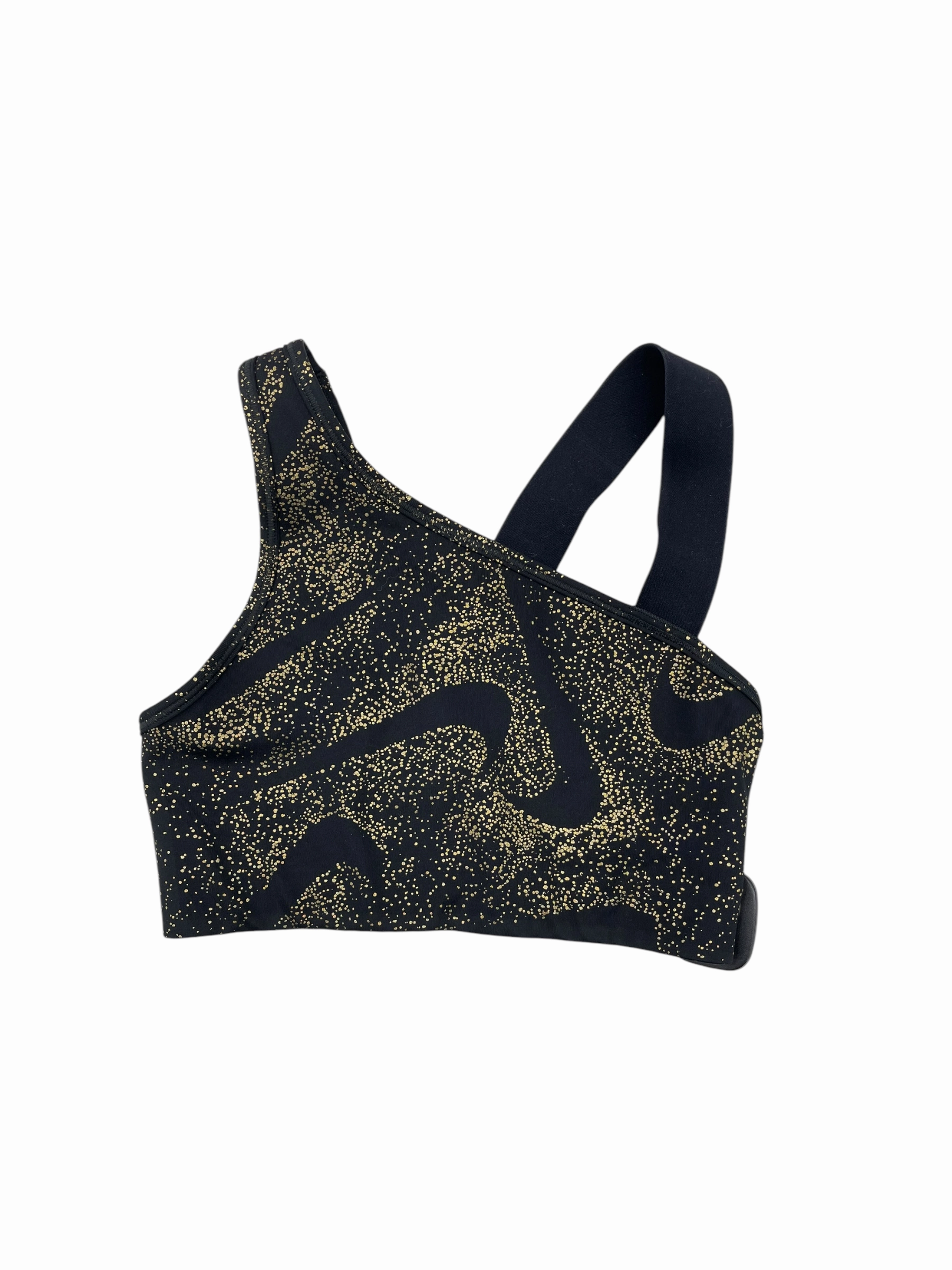 Athletic Bra By Nike Apparel In Black & Gold. Size: Xs