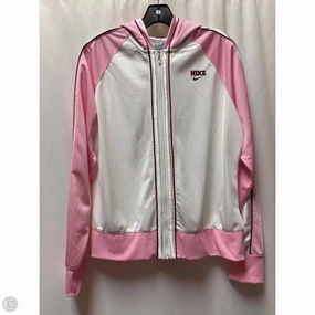 Athletic Jacket By Nike In Pink, Size: Xl