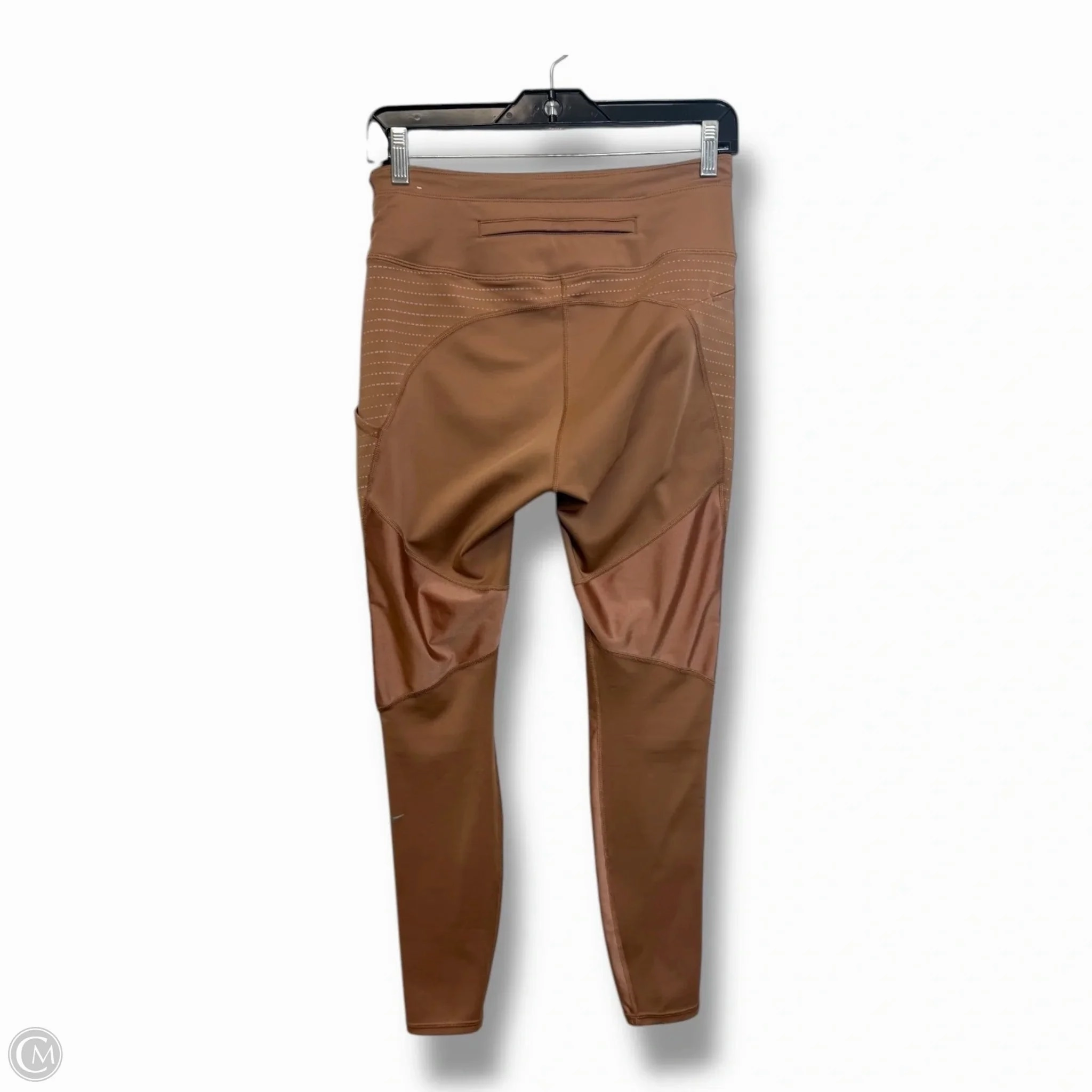 Athletic Leggings By Nike In Gold, Size: M