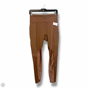 Athletic Leggings By Nike In Gold, Size: M