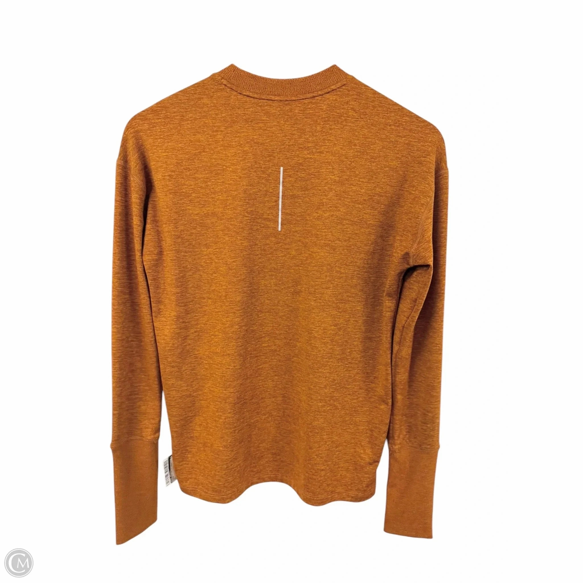 Athletic Top Long Sleeve Crewneck By Nike Apparel In Brown, Size: Xs