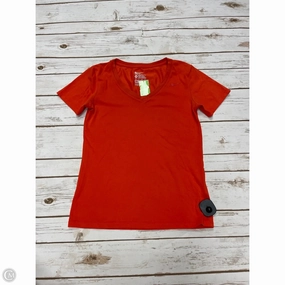 Athletic Top Short Sleeve By Nike Apparel In Orange, Size: Xs