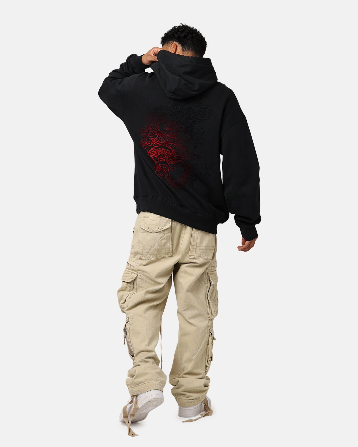 Avirex Dragon Hoodie Black