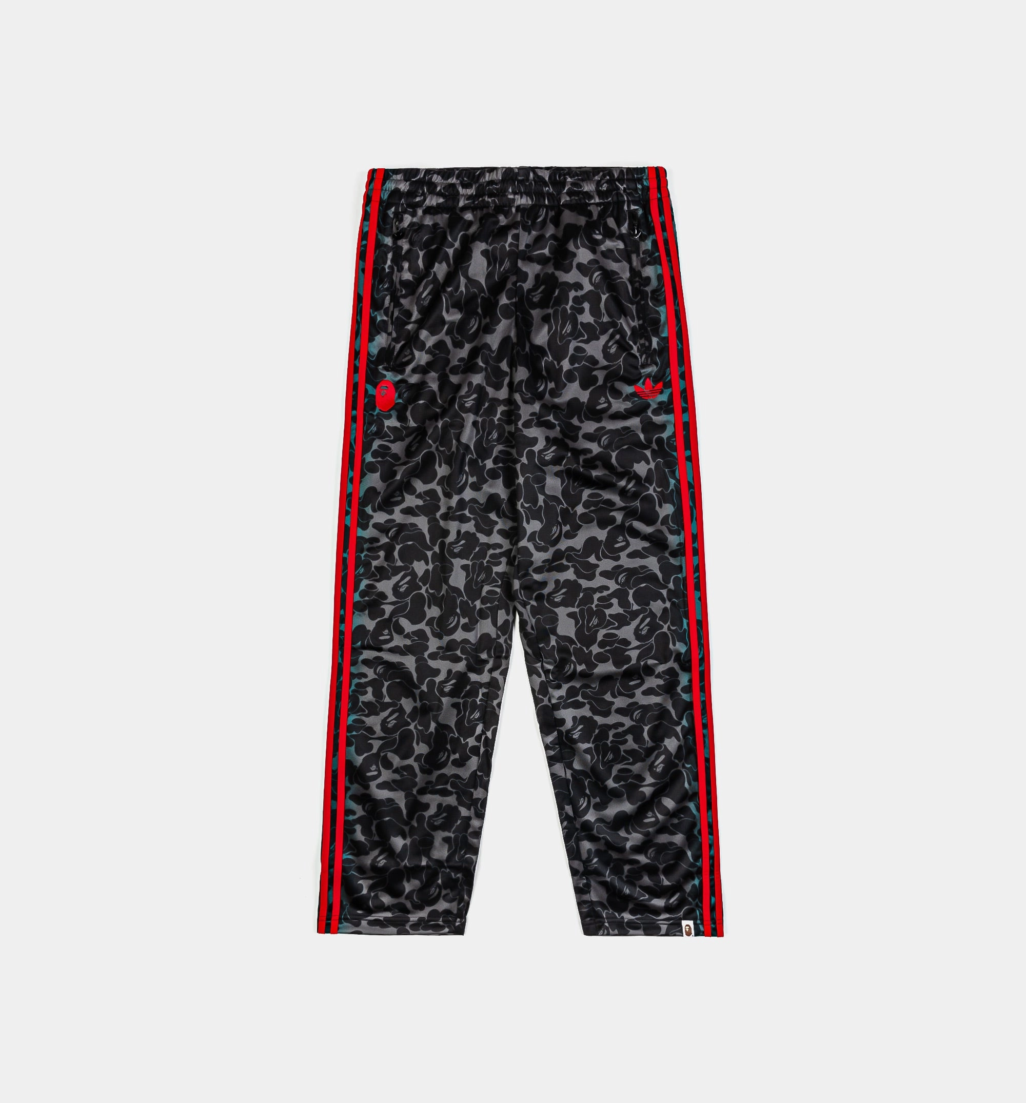 Bape x Adidas All Over Print Track Mens Pant - Black