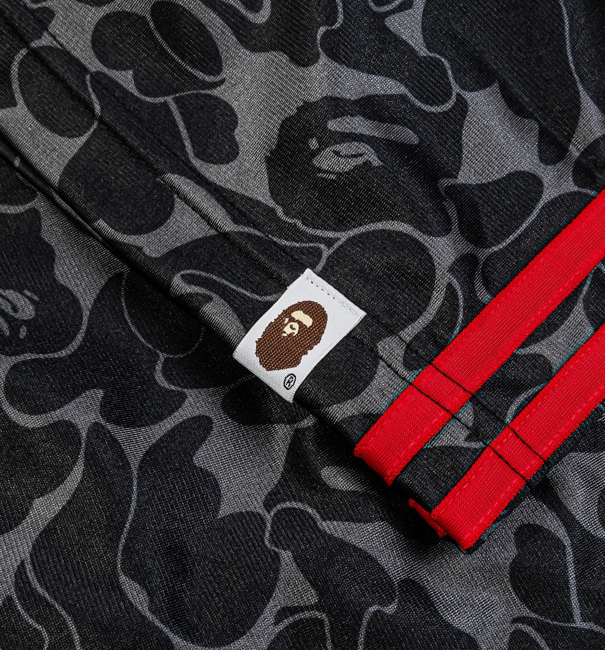 Bape x Adidas All Over Print Track Mens Pant - Black