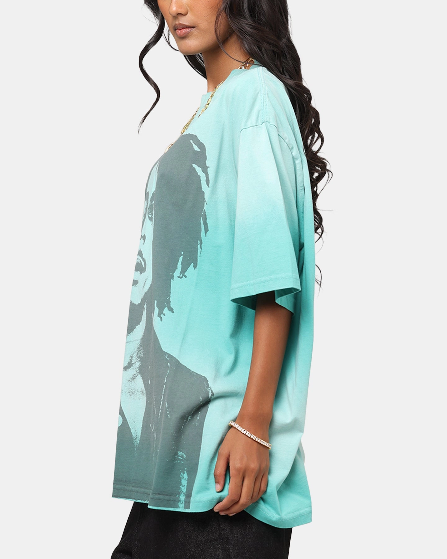 Bob Marley Bob Hem Vintage T-Shirt Washed Blue