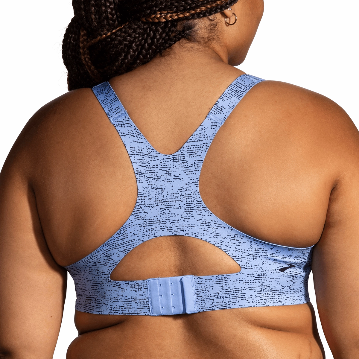 Brooks Dare Racerback Run Bra 2.0 - Blue Lavender Terrain Print