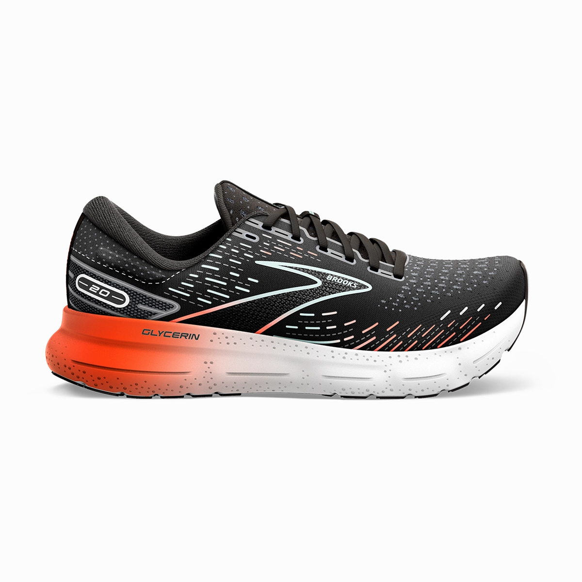 Brooks Glycerin 20 - Black - Red - Opal