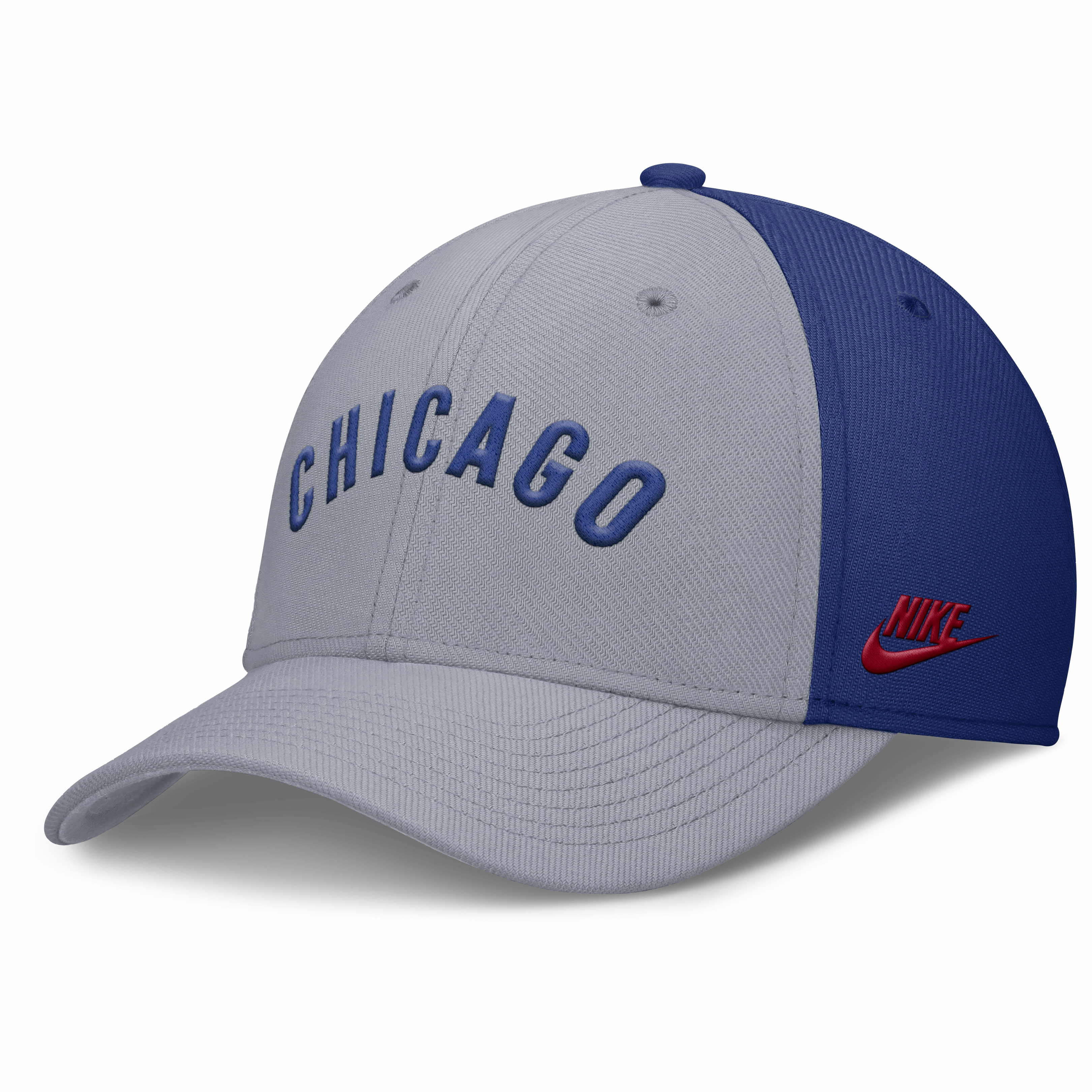 Chicago Cubs Nike Dri-Fit Rise City Gray/Royal Flex Hat