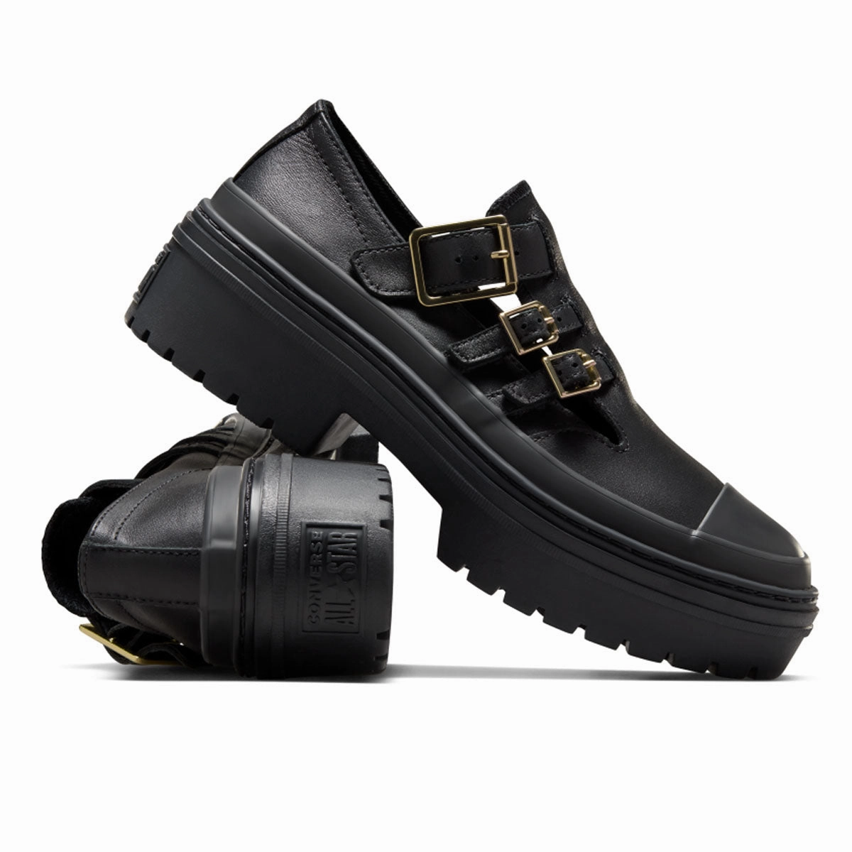 Chuck Taylor All Star Lugged Heel Mary Jane Platform 'Black Gold'