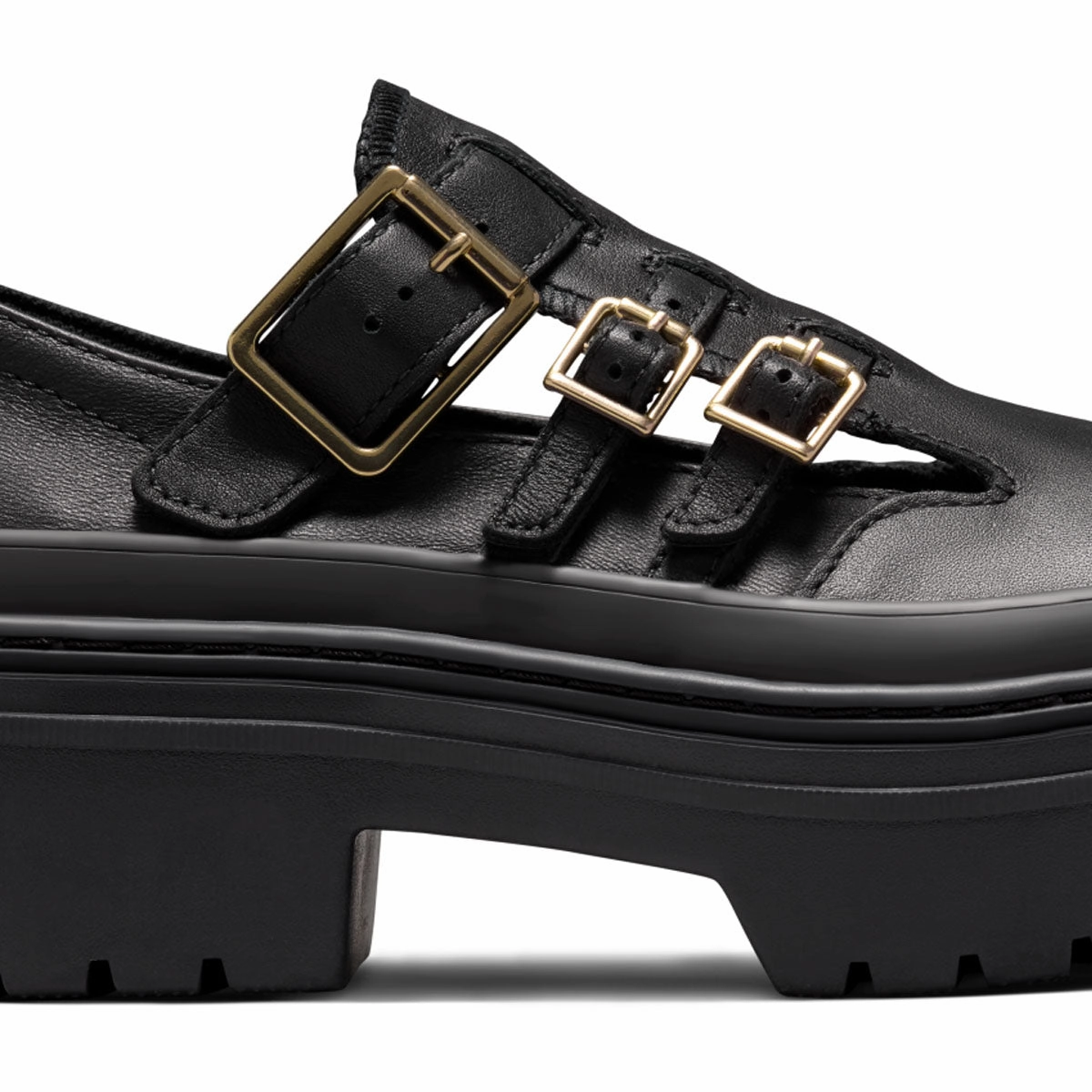 Chuck Taylor All Star Lugged Heel Mary Jane Platform 'Black Gold'