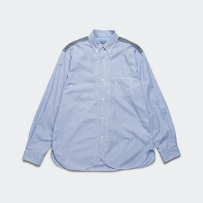 Cotton Stripe x Cotton Chambray - Blue/Grey