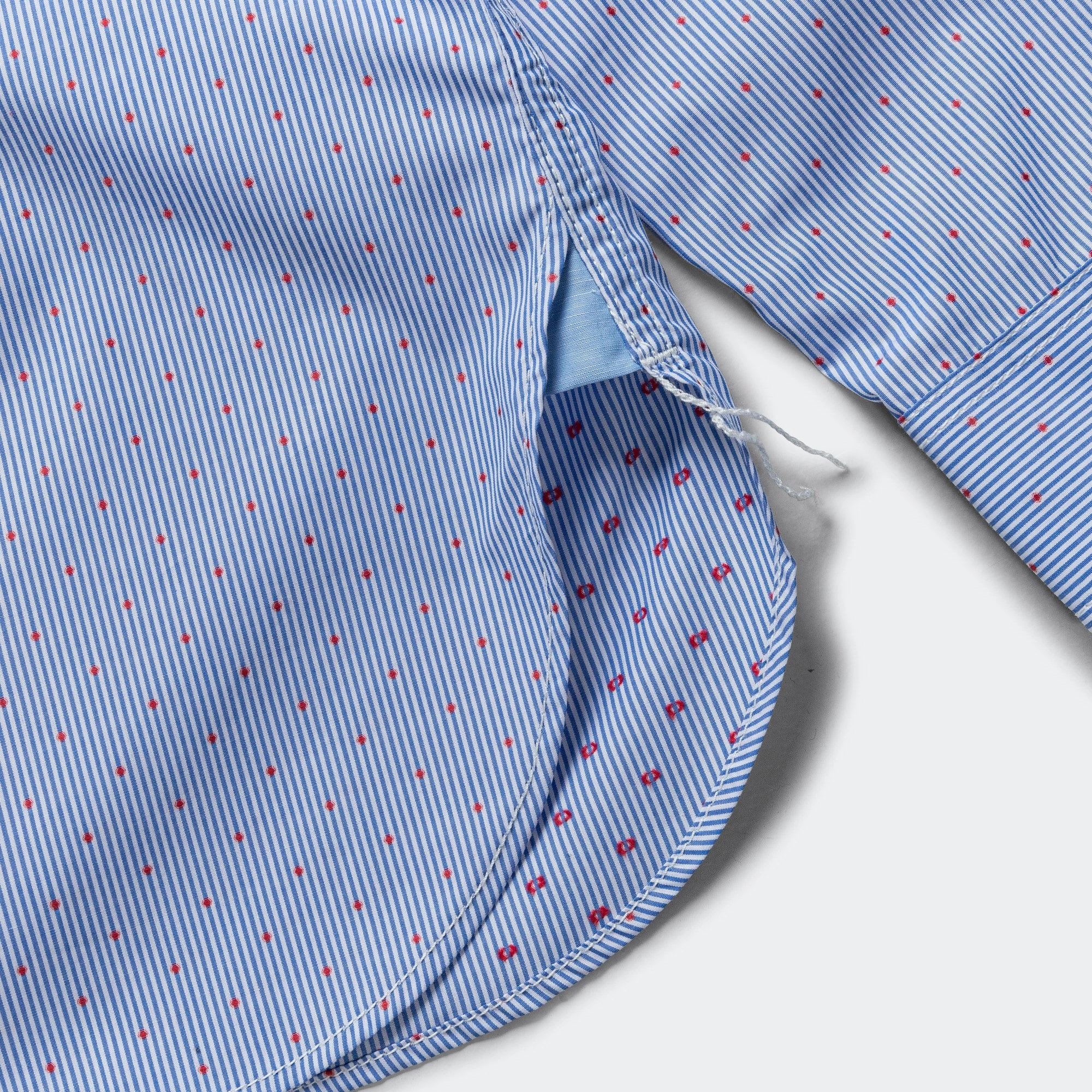 Cotton Stripe x Cotton Chambray - Blue/Grey