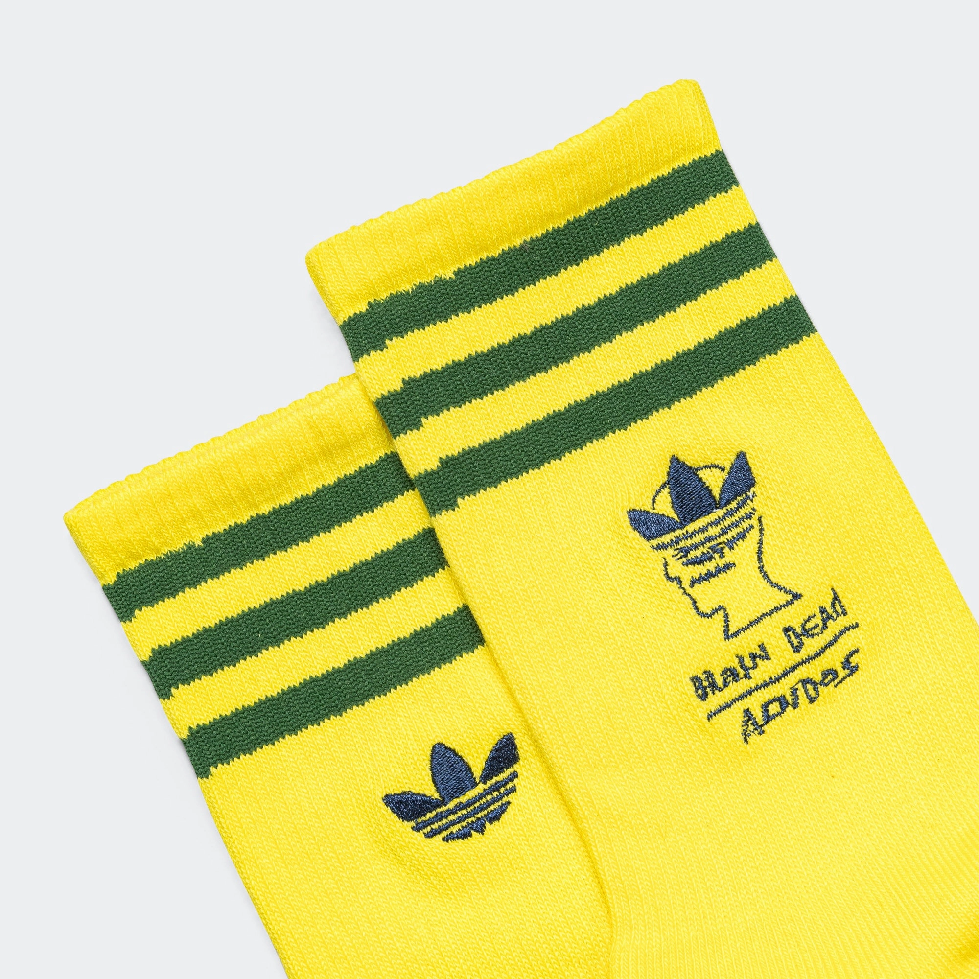 Crew Sock x Brain Dead - Yellow/Collegiate Navy