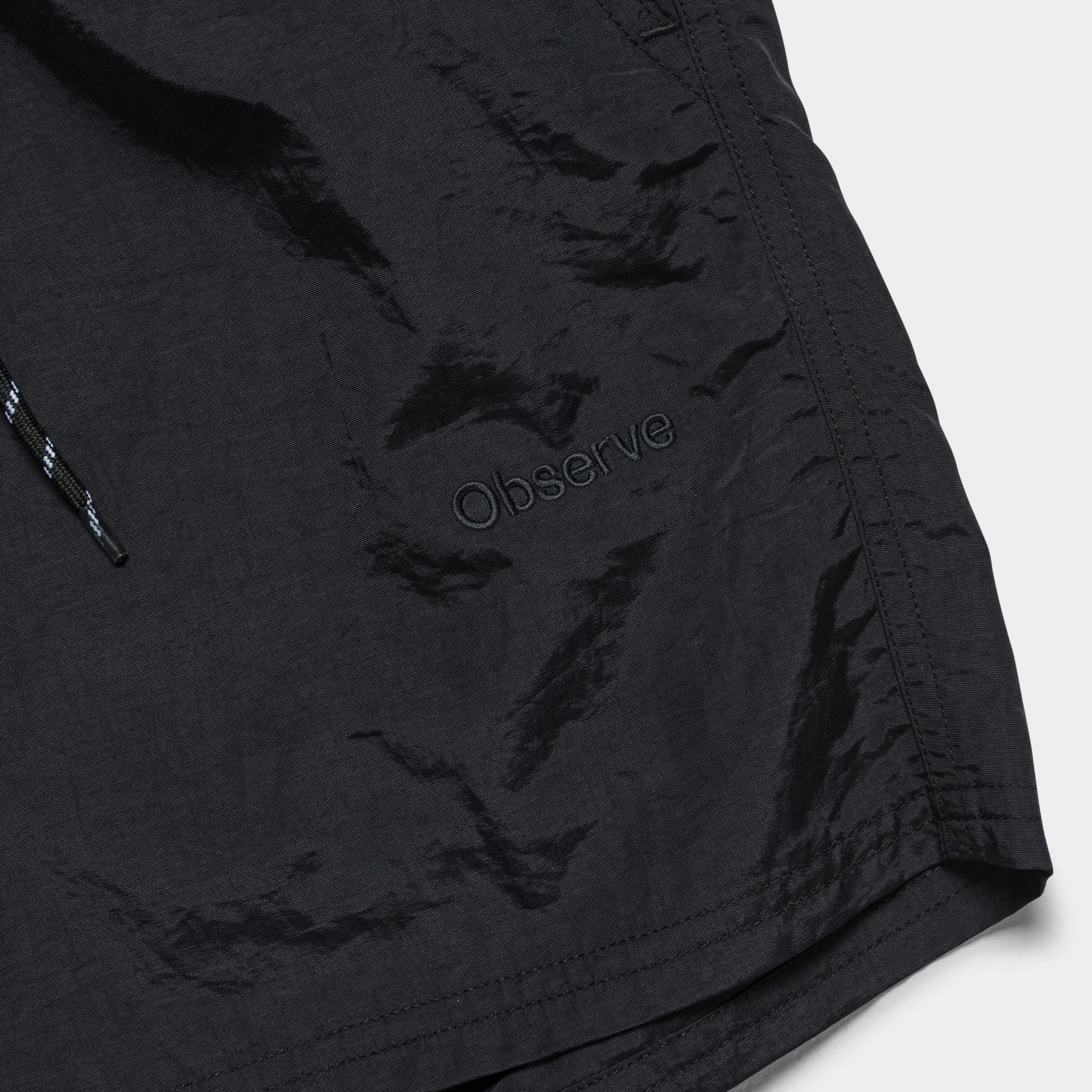 Crinkle Nylon Bianco Short - Navy