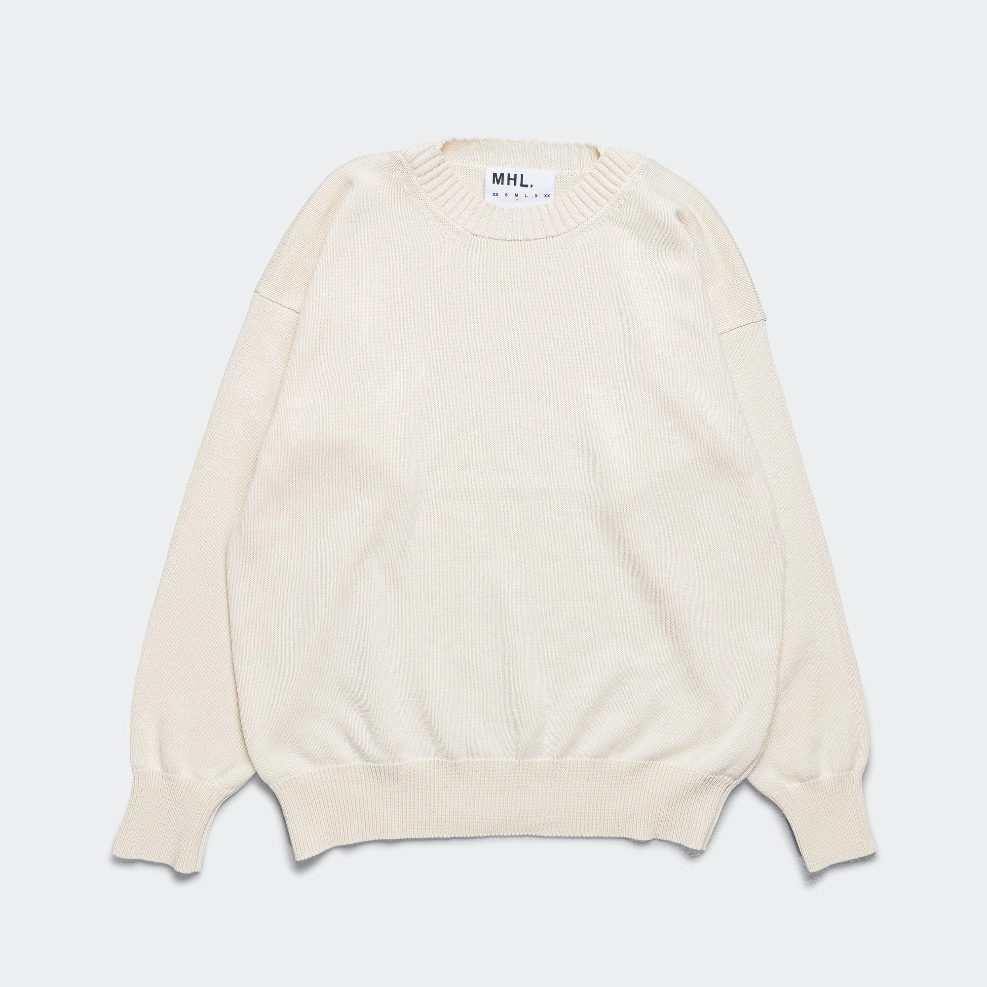 Cross Over Crew - Dry Cotton Ecru