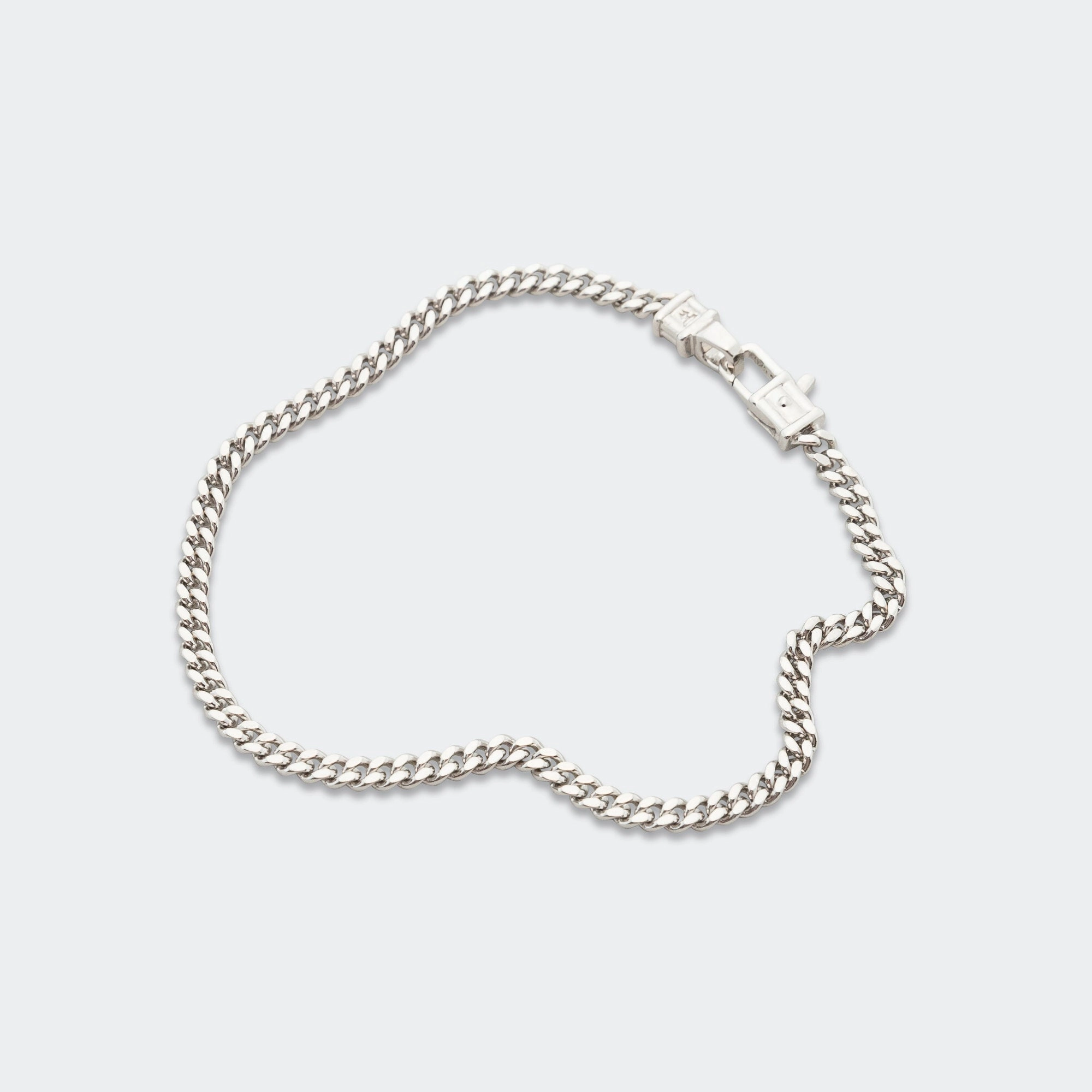 Curb Bracelet M - 925 Silver
