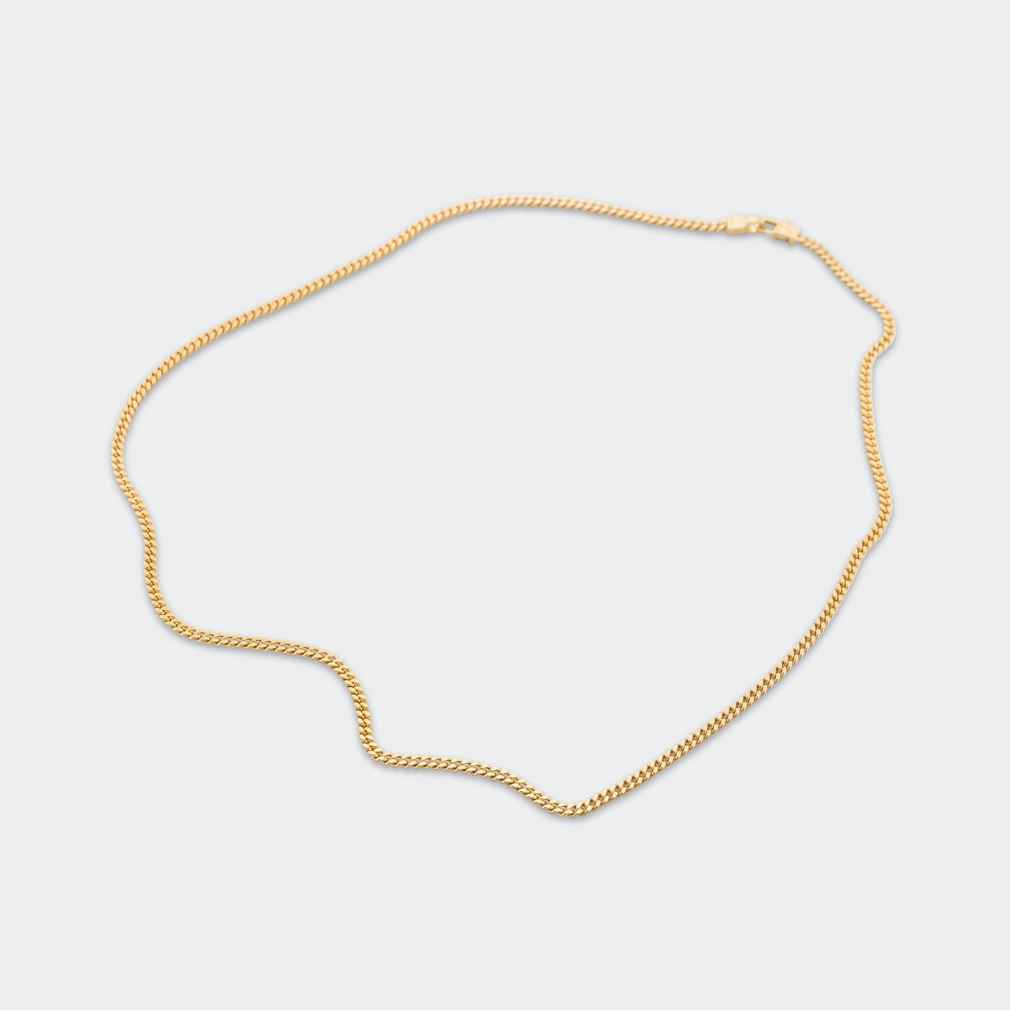 Curb Chain M - 18K Gold/925 Silver