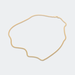 Curb Chain M - 18K Gold/925 Silver