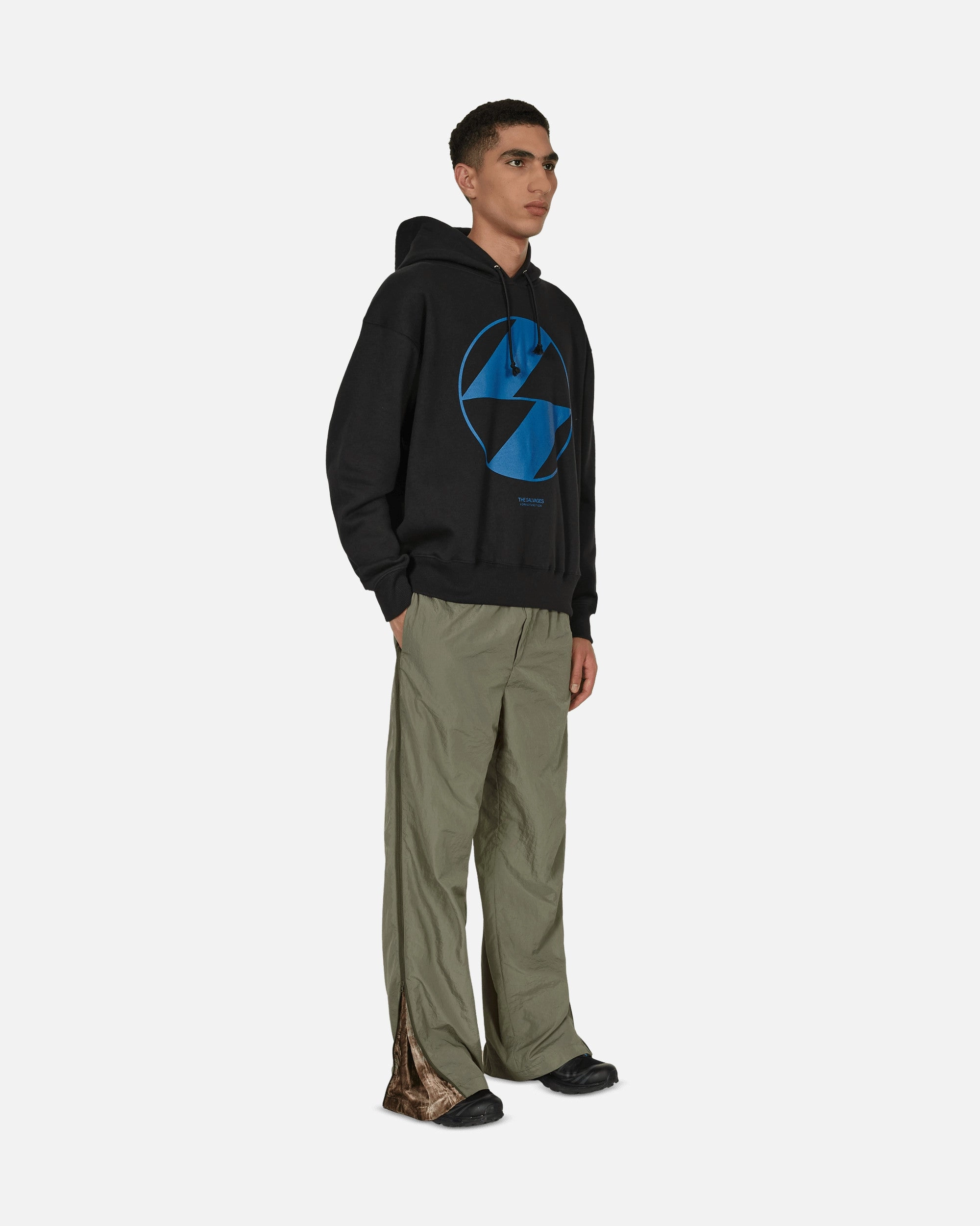 Emblem Hooded Sweatshirt Black