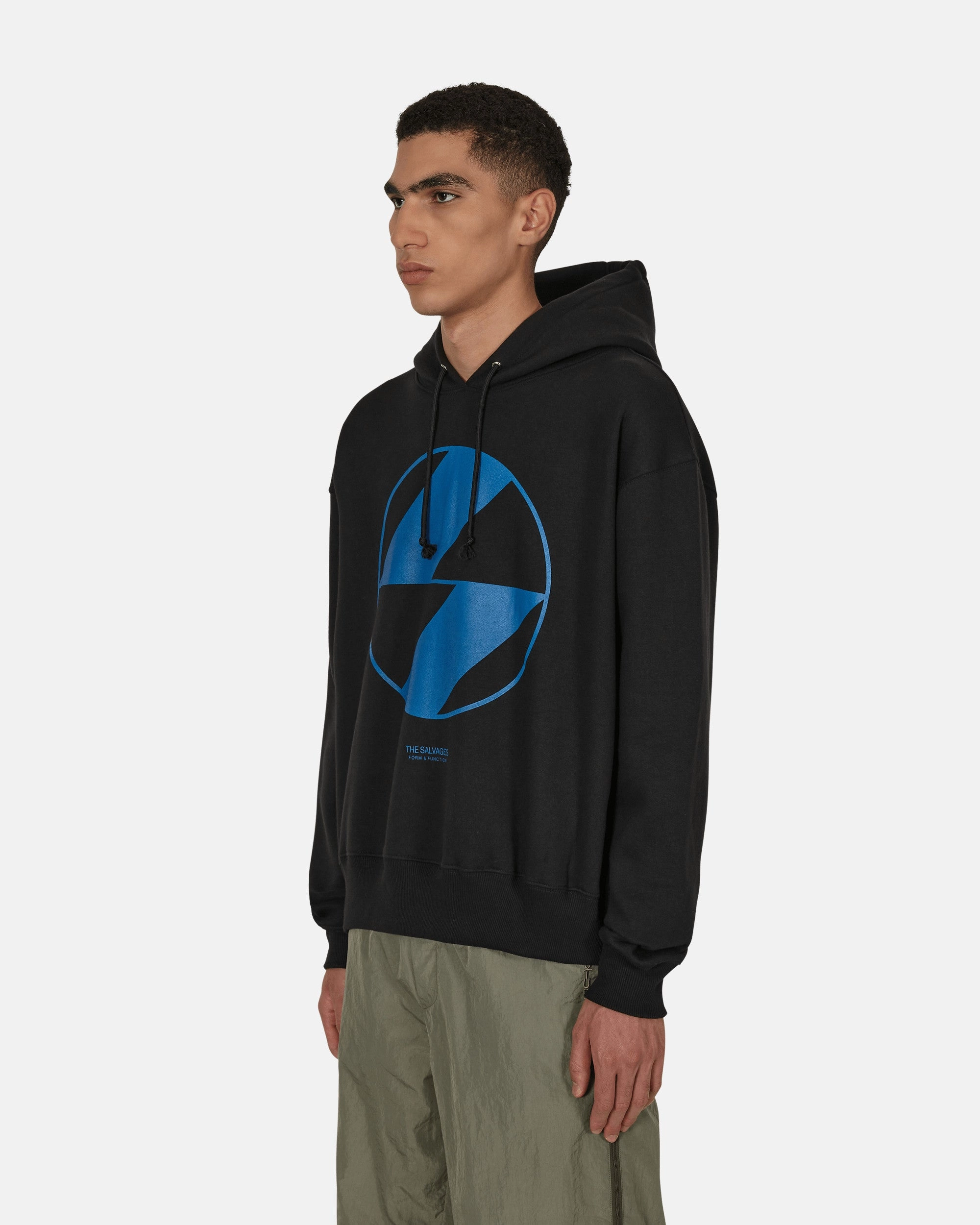 Emblem Hooded Sweatshirt Black