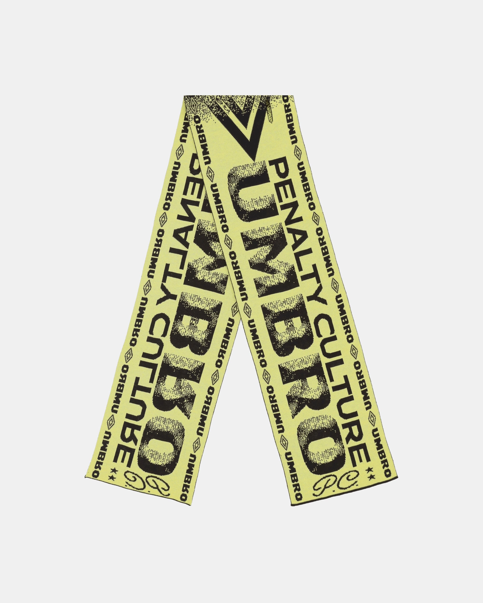 Eyes Scarf Black / Yellow