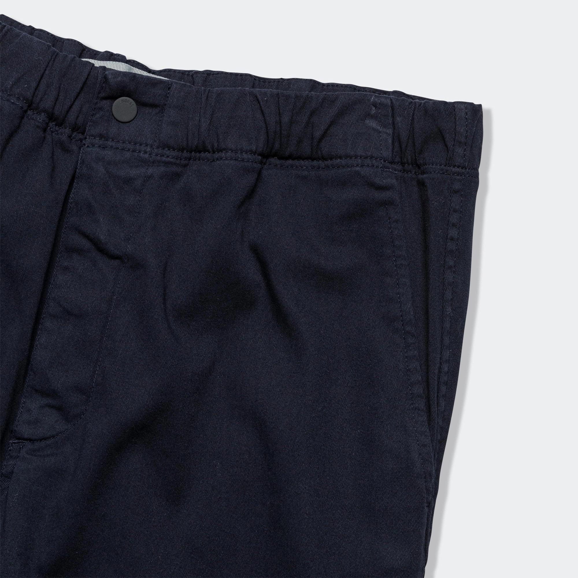 Ezra Relaxed Organic Stretch Twill Trouser - Dark Navy