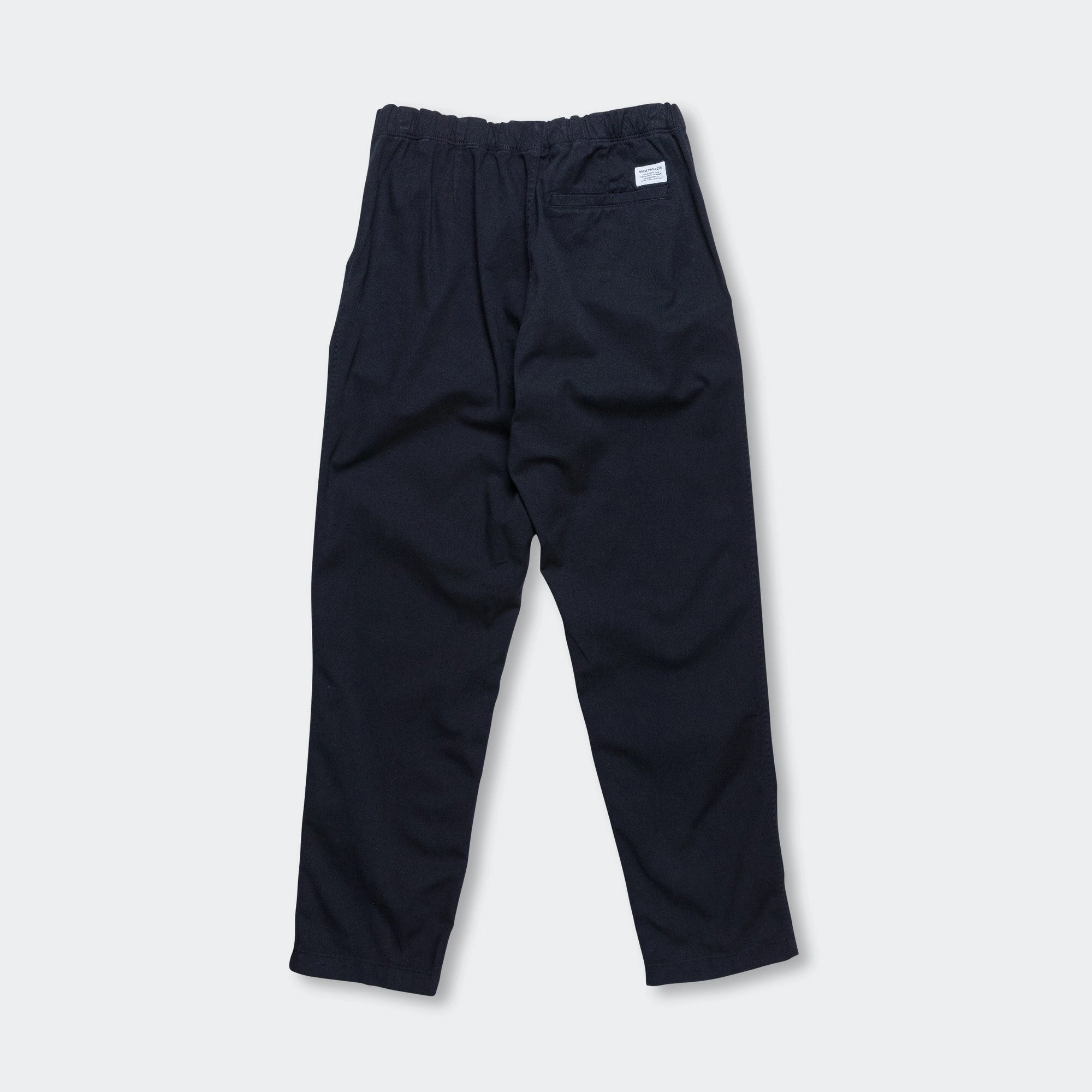 Ezra Relaxed Organic Stretch Twill Trouser - Dark Navy